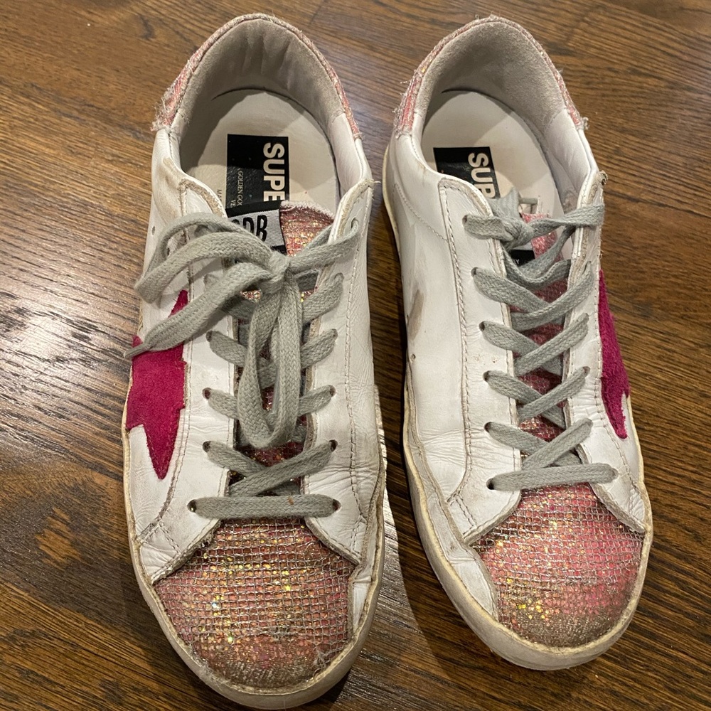 Golden Goose Super-star Low Top Sneakers, size 37